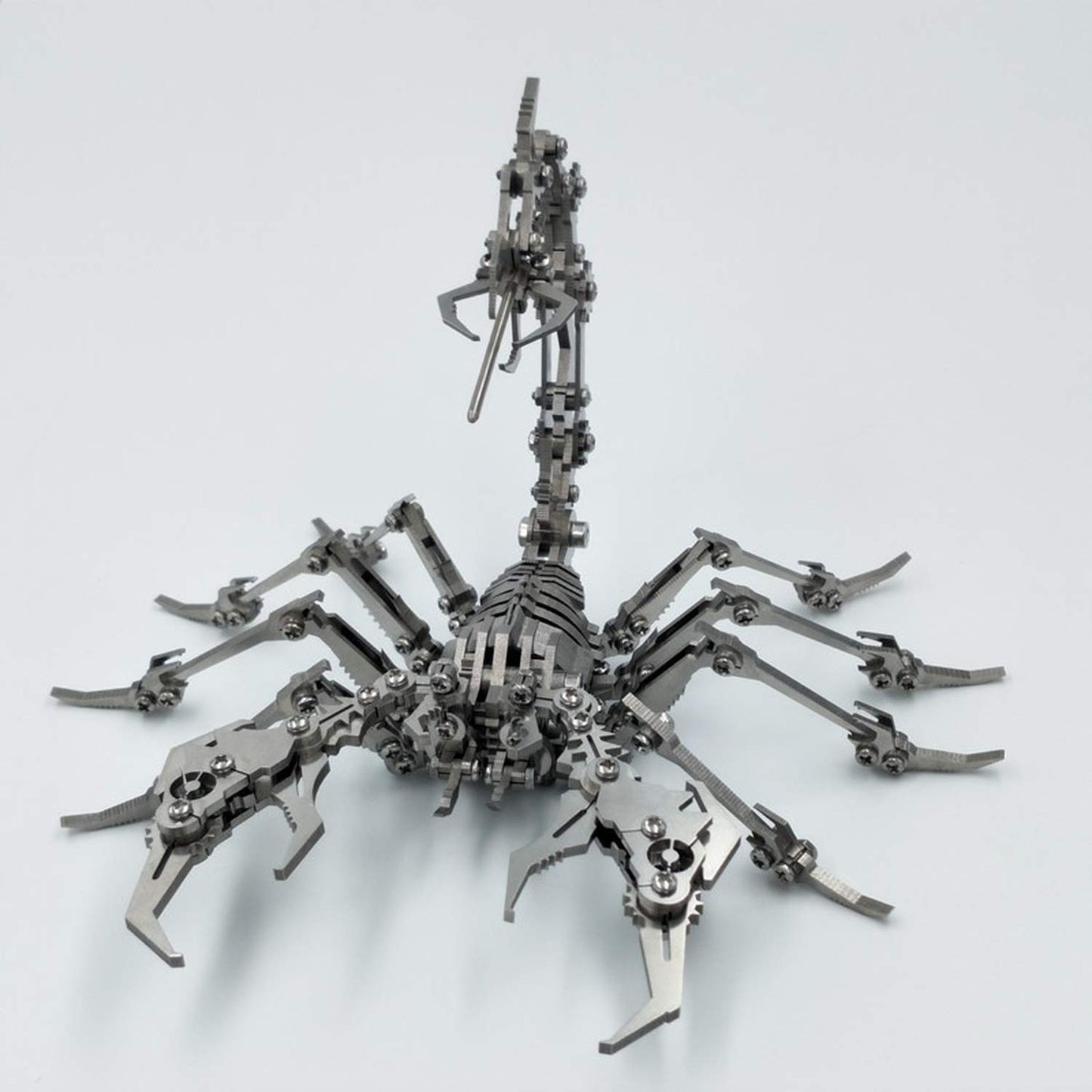 Puosuo 3D Metal Puzzle Scorpion Diy Model Kit, Puzzle Jigsaw Scorpion King 3D Stainless Steel Ornaments