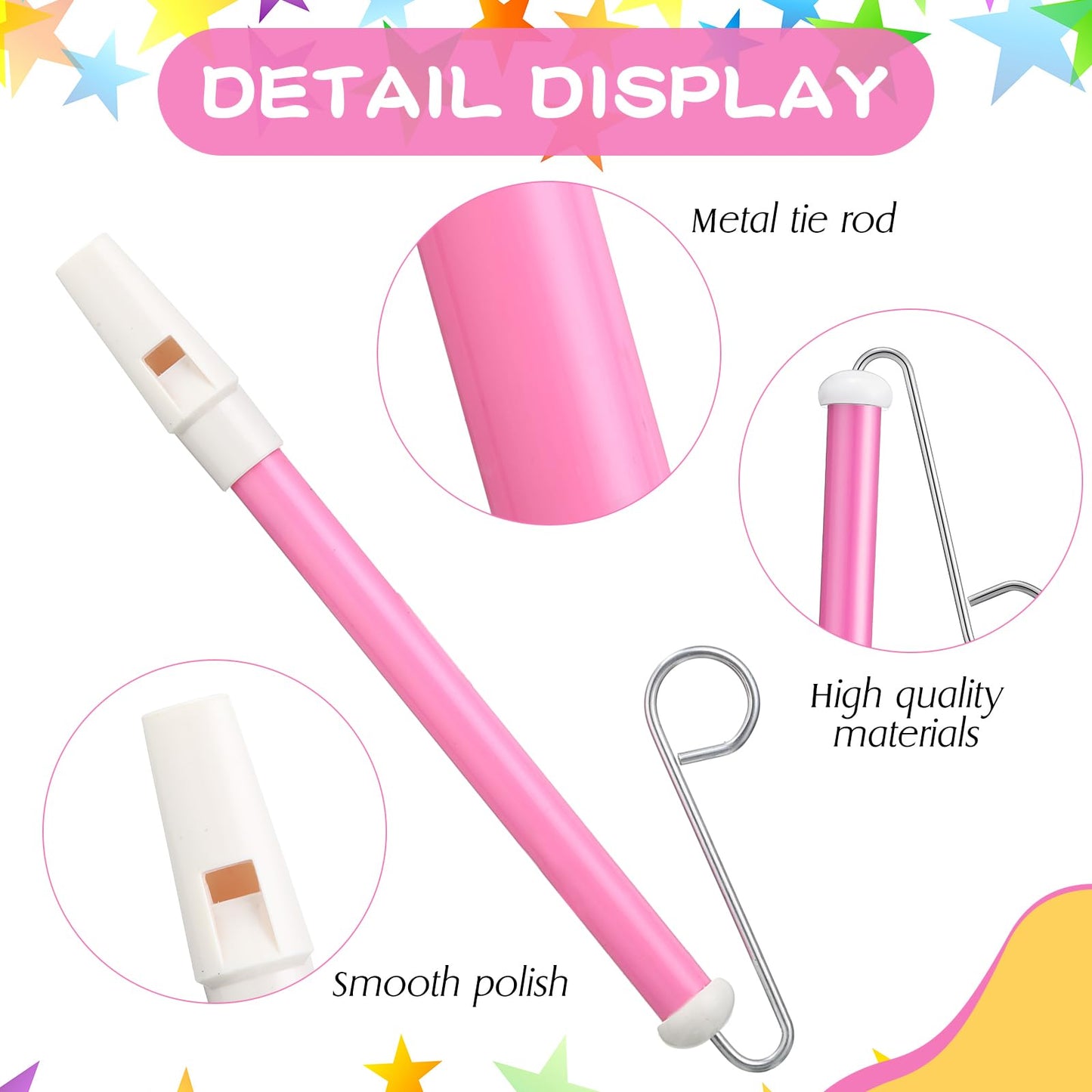 Syhood 24 Pcs Slide Whistle for Adults Instrument Toy Plastic Metal Musical Slide Whistles for Kids Party Favors Boys Girls Game