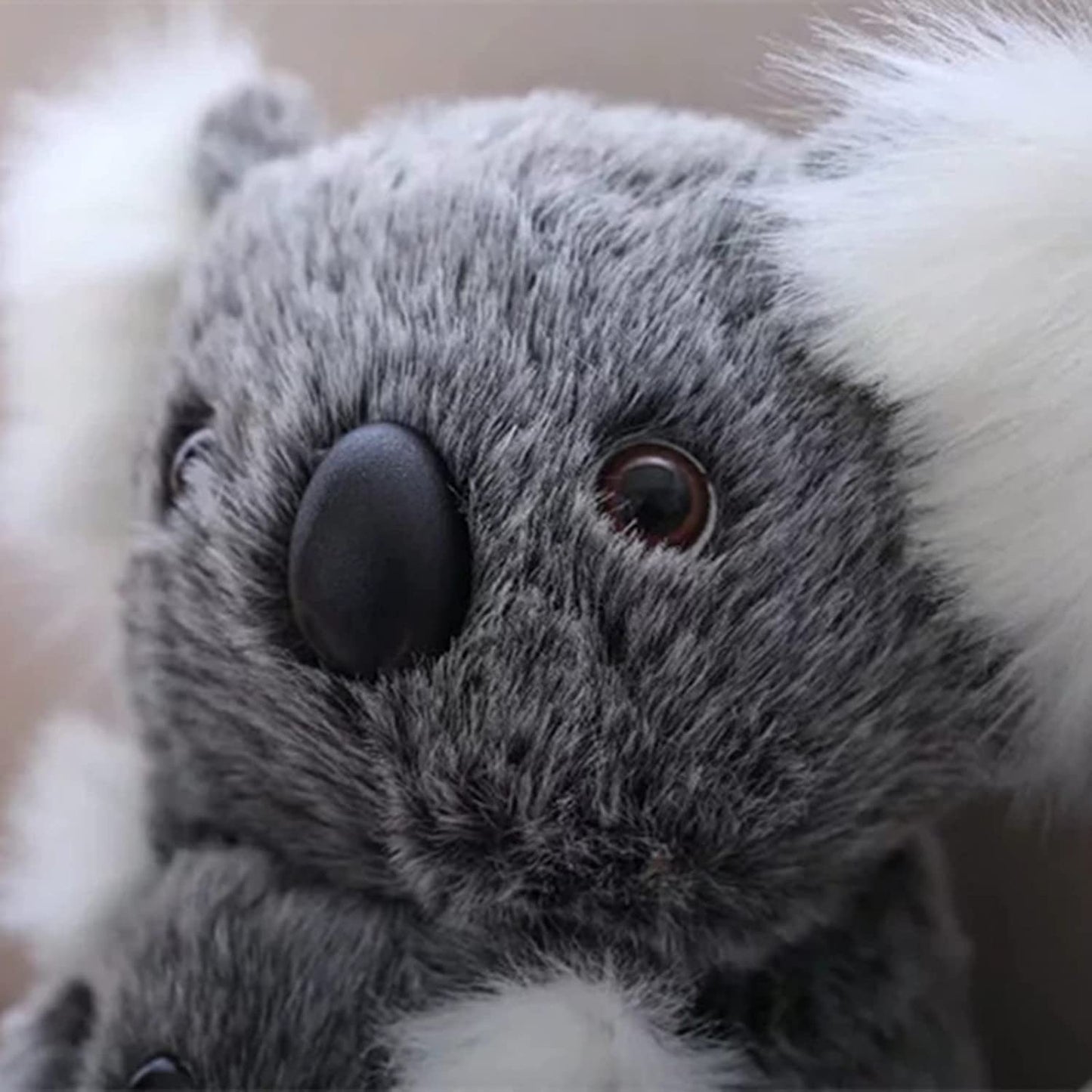 11 Inch Mum And Baby Koala Plush Toy Stuffed Animal Toy Plush Animal Doll (Grey)