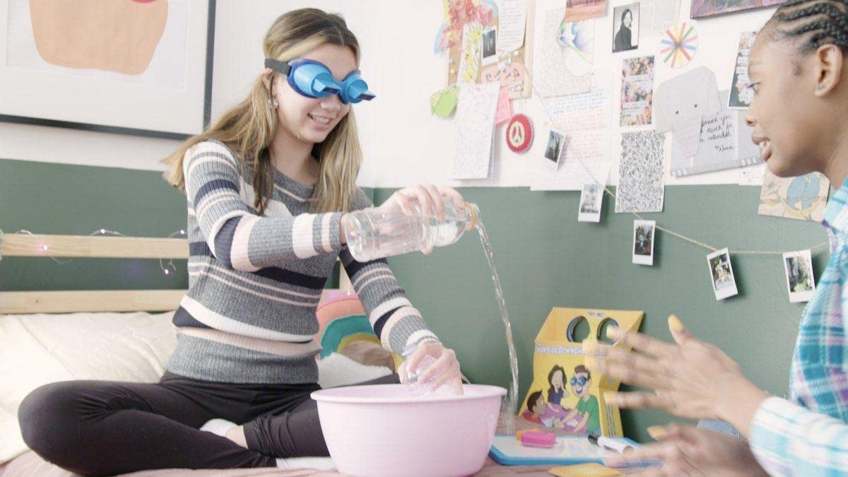 Vango Upsidedownchallenge Game For Kids & Family - Complete Fun Challenges With Upside Down Goggles - Hilarious Game For Game Night And Parties - Ages 8+