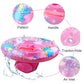 Walsai Baby Swimming Float  Inflatable Swimming Ring with Float Seat for 6 Months-6 Years Children (Pink)