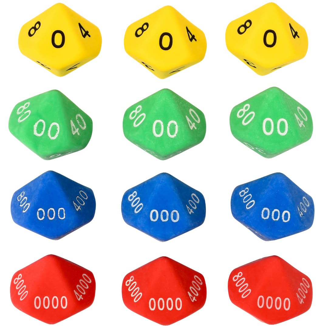 Learning Advantage 7429 Place Value Dice (Pack of 12)
