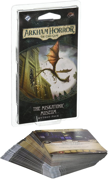 Arkham Horror The Card Game The Miskatonic Museum Mythos Pack - Unearth Forbidden Secrets! Cooperative Living Card Game, Ages 14