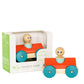 3 Piece Tegu Magnetic Racer Building Block Set, Poppy
