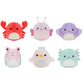 Squishville by Original Squishmallows Summer Squad - 2-Inch Anastasia, Aziza, Brenda, Suneetha, Carlito, & Carlos Plush - Toys f