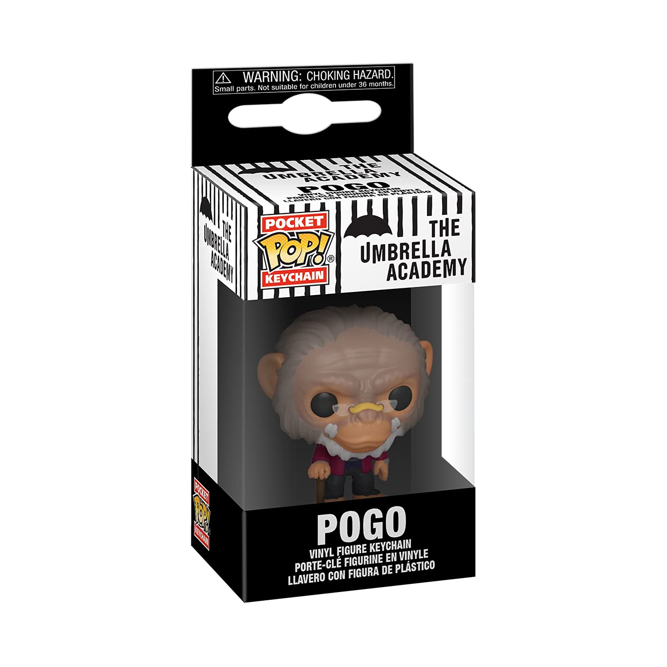 Funko Pop Keychain: Umbrella Academy - Pogo, Multicolor, 2 Inches