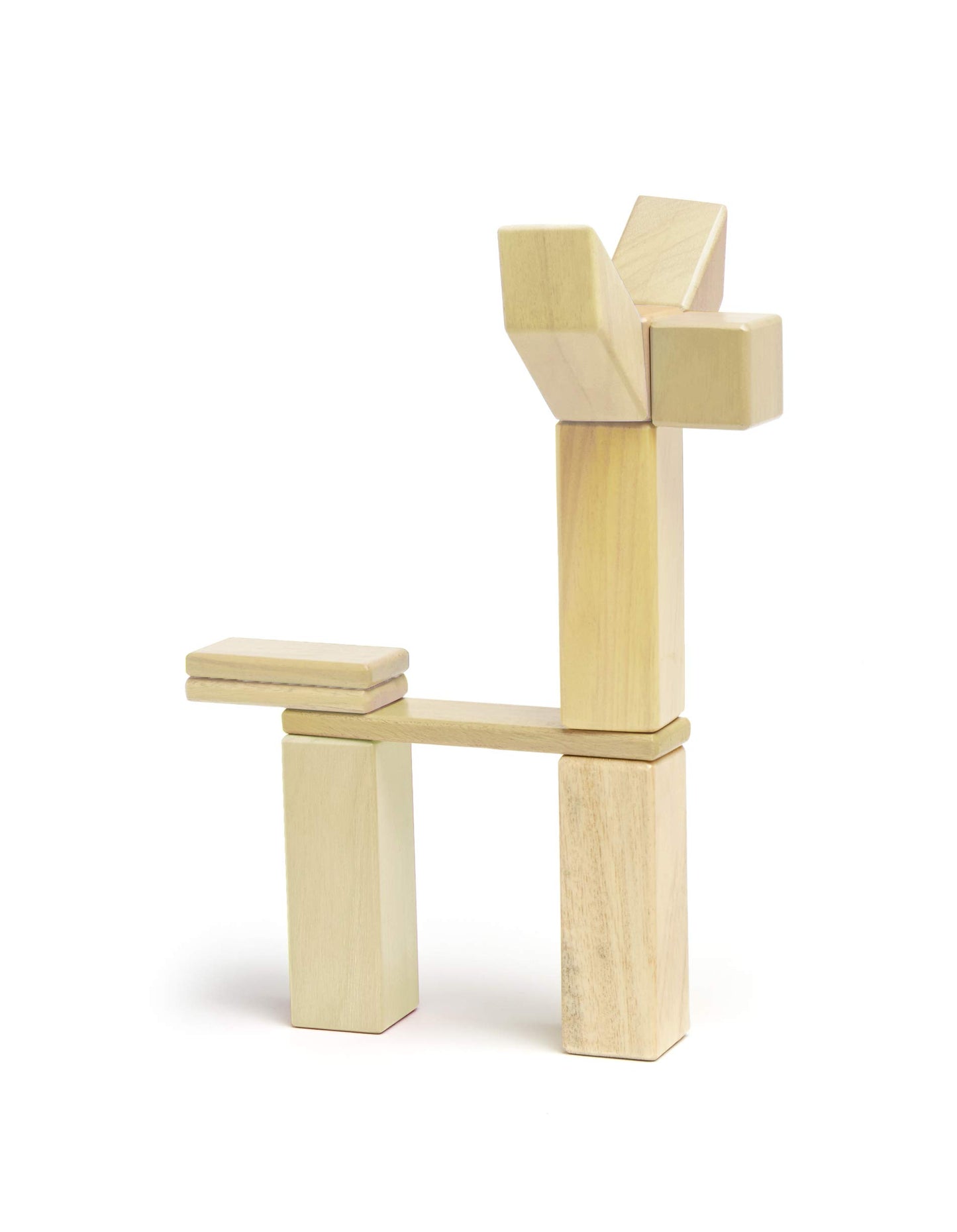 24 Piece Tegu Magnetic Wooden Block Set, Natural, 1-99 Years Old
