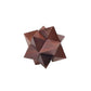 Khan Handicraft Handmade Wood Star 3D Puzzle Game with 6 Pieces Great for Adults 3 x 3 x 3