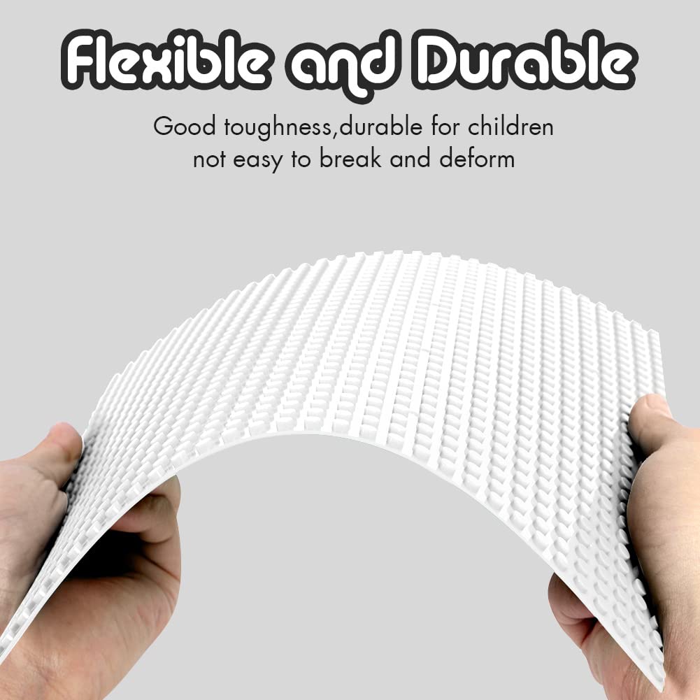 Lekebaby Classic Baseplates Building Base For Building Bricks 100% Compatible With Major Brands-Baseplate 10'' X 10'', Pack Of 6