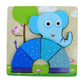 CALANDIS?Cartoon Cognitive Wooden Jigsaw Puzzles Kids Baby Educational Toy Elephant | Preschool Toys & Pretend Play