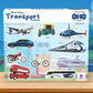 Toykraftt Transport Puzzles For Kids Ages 3-5 Years - 4, 5 & 6 Piece Vehicle Jigsaw Set (Car, Bus & Aeroplane) - Educational Mon