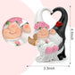 Zonling Wedding Gnomes - Romantic Anniversary Gifts for Couples, White Resin Decorations, Model VD-GD-VG2W