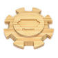 Plusvivo Mexican Train Hub Up to 8 Players  enhanced Pine Wooden Hub Centerpiece for Mexican Train Dominoes Accessories & Dominos Game Set with Felted Bottom