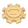 Plusvivo Mexican Train Hub Up to 8 Players  enhanced Pine Wooden Hub Centerpiece for Mexican Train Dominoes Accessories & Dominos Game Set with Felted Bottom