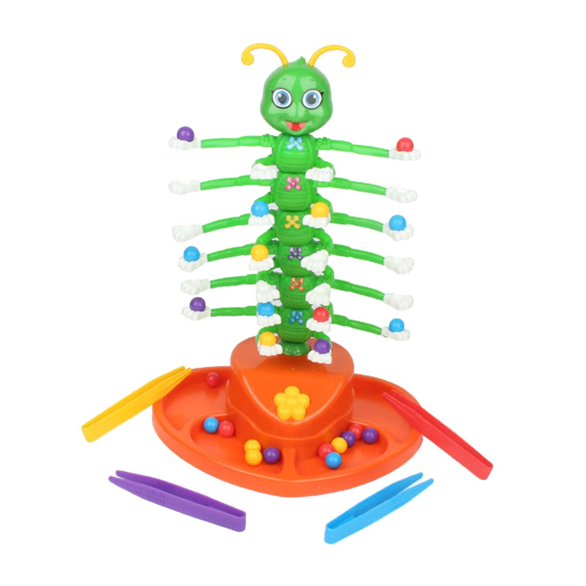 Trendivibe Electric Green Smile Caterpillar Balance Board Game Wiggle Toys Games Props| Baby Learning Toy | Infant Activity Toy 