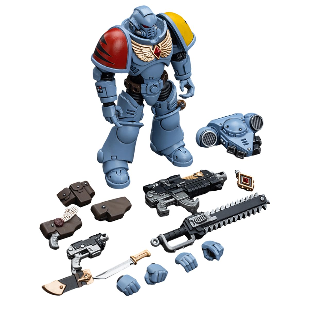 JOYTOY Warhammer 40 000 Action Figure  Space Wolves Intercessors  4.2inch 1/18 Warhammer 40K Collection Model for Unisex  mature-themed  Christmas  Birthday Gifts  Ages 15 and Up