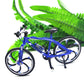 Ailejia Finger Racing Bicycle Mountain Bike Cake Topper Mini Dirt Bike Bicycle Model Cool Boy Toy (Racing Bike Blue)