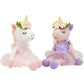 Justqunseen Unicorn Stuffed Animals Plush Ballerina Baby Doll, Unicorn Toys For Girls Age 4-6, Stuffed Animals For Girls 4 Year