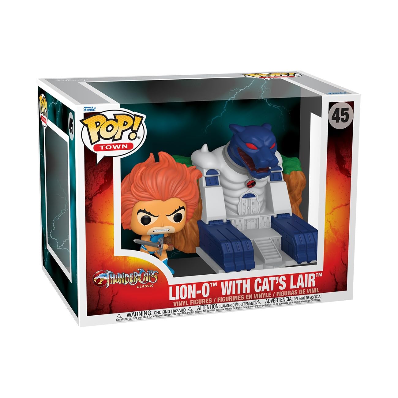 Funko Pop! Town: Thunder Cats - Lion-O With Cat'S Lair