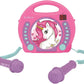 Lexibook Unicorn - Cd Player With Mics, Programming Function, Headphones Jack, For Kids, With Power Supply Or Batteries, Pink/Pu