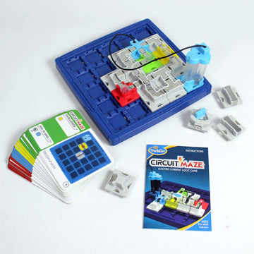 Thinkfun Circuit Maze Electric Current Brain Game And Stem Toy For Boys And Girls Age 8 And Up - Toy Of The Year Finalist, Teaches Players About Circuitry Through Fun Gameplay