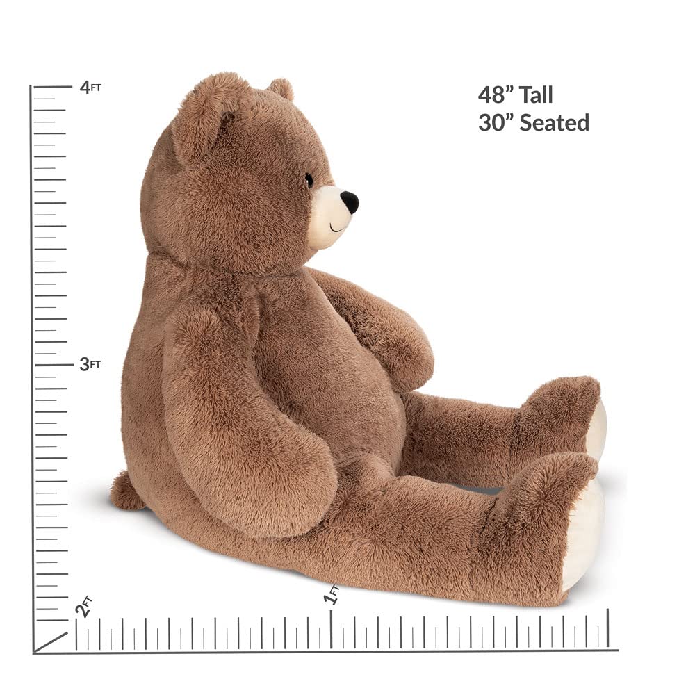 Vermont Teddy Bear Giant Teddy Bear Stuffed Animal - 4 Foot Big Teddy Bear from Giant Cuddle Collection - Collectible Plushies for Kids & mature-themeds - Emotional Support Plush Crafted in The USA