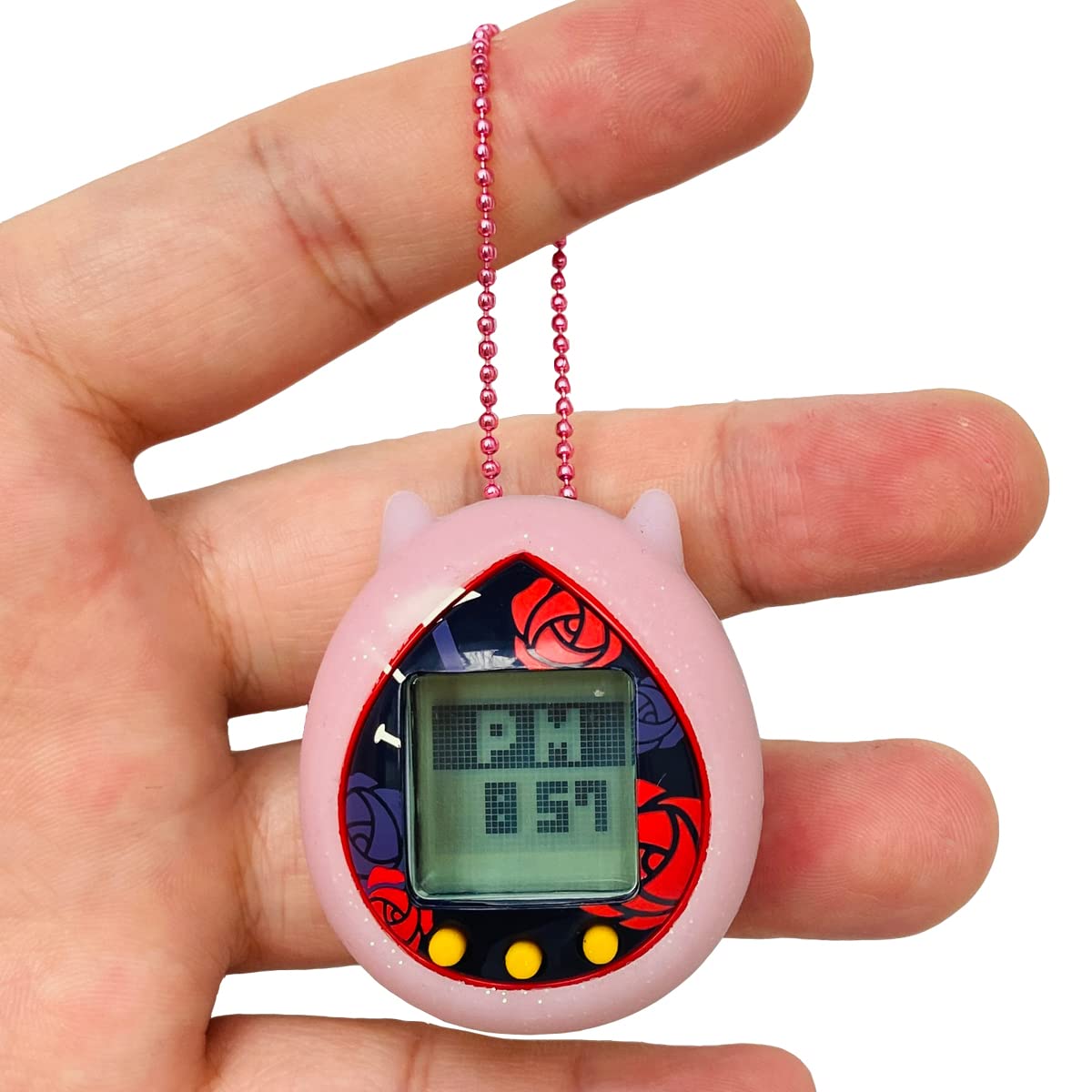 Silicone Cover Case For Jujutsu Kaisen Tamagotchi Nano, Protective Sleeve Skin Case For Tamagotchi Hello Kitty And For Pac-Man Device Interactive Game Machine(Only Cover) (Transparent Pink)