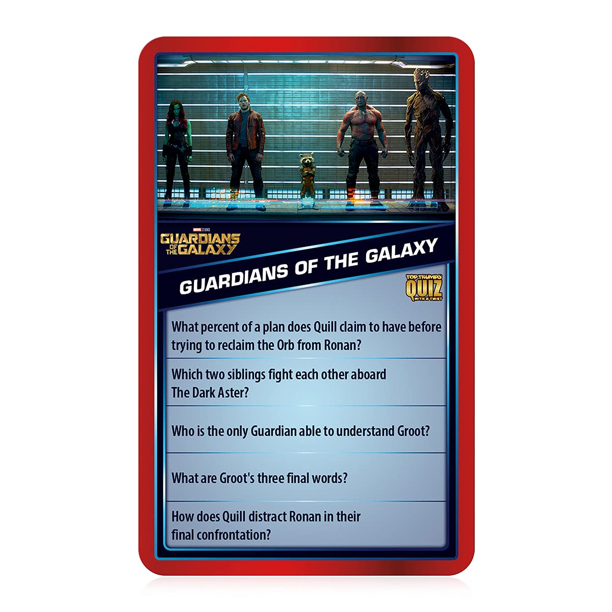 Top Trumps Marvel Cinematic Universe Quiz Game  500 Questions to Test Your Knowledge on Guardians of The Galaxy  Avengers  S.H.I.E.L.D  Wakanda  Gift and Toy for Ages 8 Plus  Red