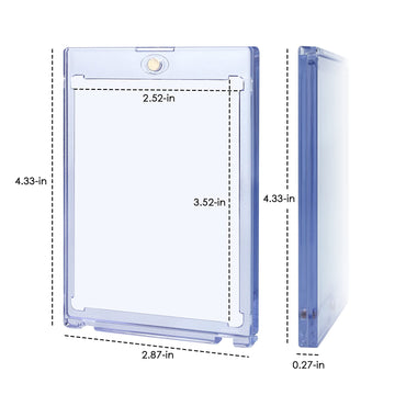 100Ct Magnetic Card Holders For Trading Cards, 35Pt Baseball Card Display Case Fit For Sports Cards, Mtg Cards, Standard Cards