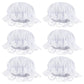 Zjoey 6 Pcs White Mob Cap Costume Pioneer Bonnet Women'S Colonial Bonnet Lace Frilly Grandma Night Hat Accessories(6 Pcs White)
