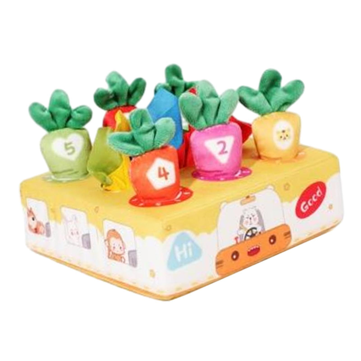Loom Tree Carrot Mat Multifunction Baby Tissue Box For Developmental Early Educational Bear | Toys For Baby | Developmental Baby