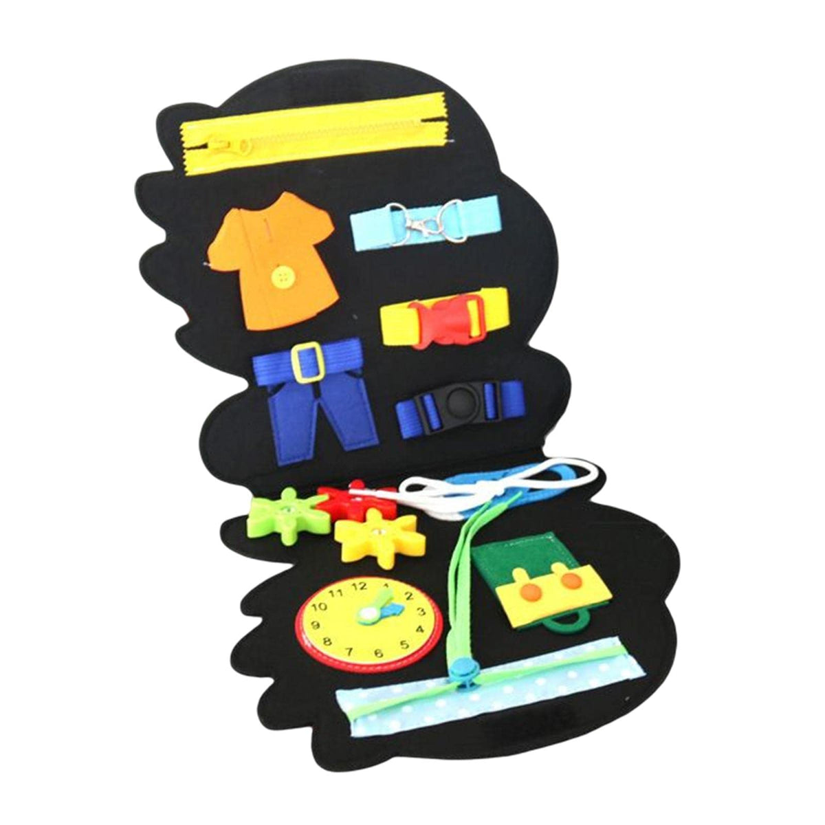 Ilsmysutra Montessori Sensory Board Toy Educational Toys Felt For Preschool Girls Boys Green|Toys For Baby|Developmental Baby To