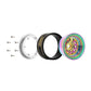 Injora 1.0 Beadlock Wheel Rims Black Coating Brass Rims For 1/24 1/18 Rc Crawler Car Axial Scx24 Ax24 Trx4M Fcx24, 39G(Rainbow)