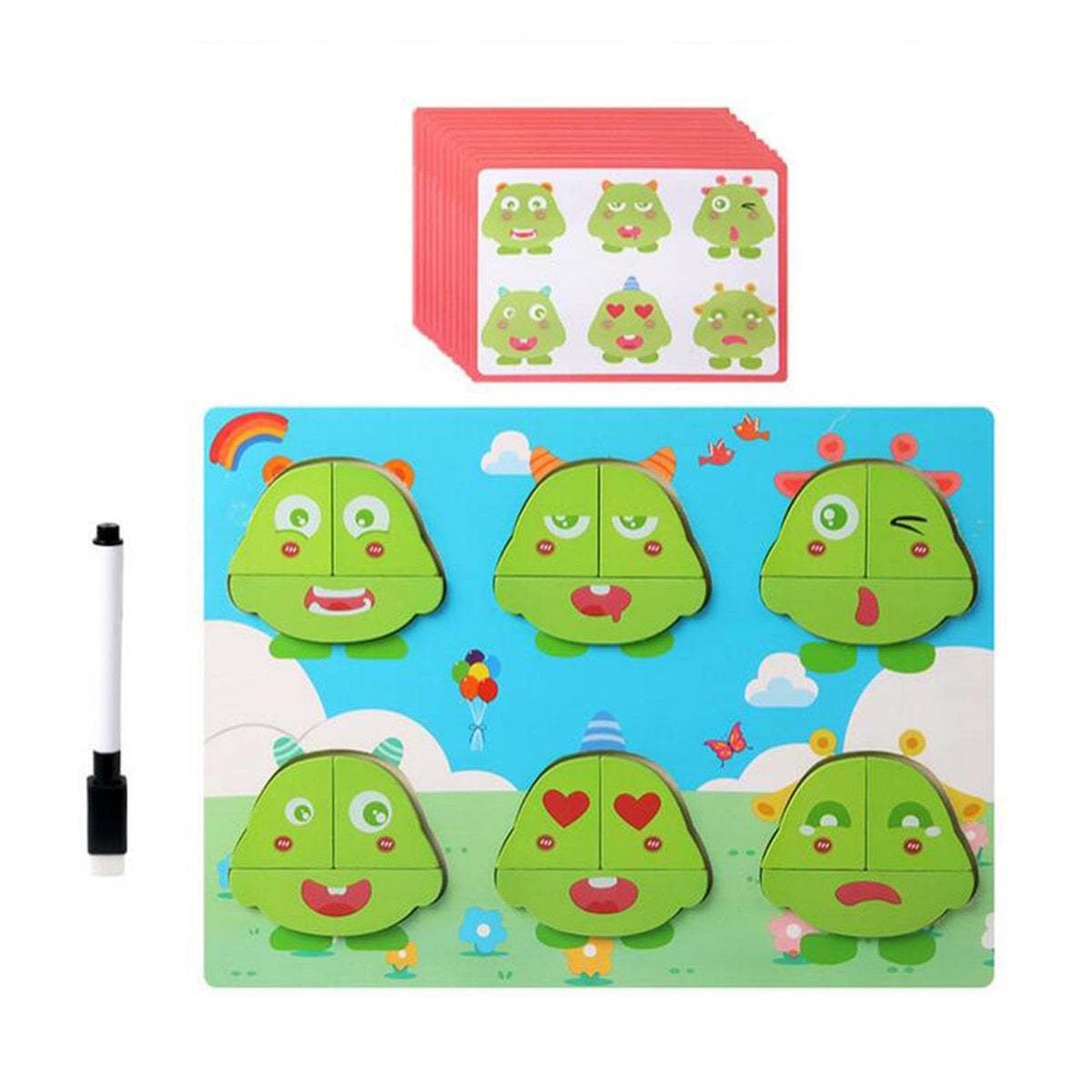 Ilsmysutra Montessori Toy Reusable Fine Motor Skills Hand Eye Ability 2 In 1 Wooden Toy