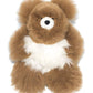 AlpacaNext Soft and Cuddly Baby Alpaca Teddy Bears - 9 inch. enhanced Alpaca Stuffed Animal Handmade on Genuine Alpaka Fur. Cute Bear (9 inches  Brown & White)