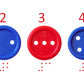 Lacing Buttons: 140 Pieces / Jar