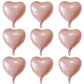 Lovoir 10 Pcs Baby Pink Heart Shape Foil Mylar Balloons 18 Inch Love Balloons For Valentine'S Day Birthday Party Decorations Wed