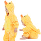 Lonulain Unisex Baby Animal Costume Pajamas, Infant Flannel Hooded Halloween Romper Cosplay Costume/Homewear/Sleepwear (Duck,12-