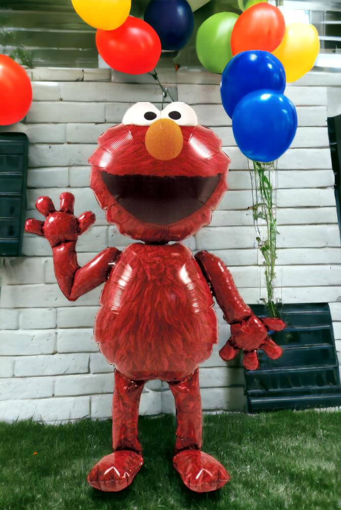 Anagram Mayflower Distributing Elmo AirWalker 54 Foil Balloon,Red,Supersize