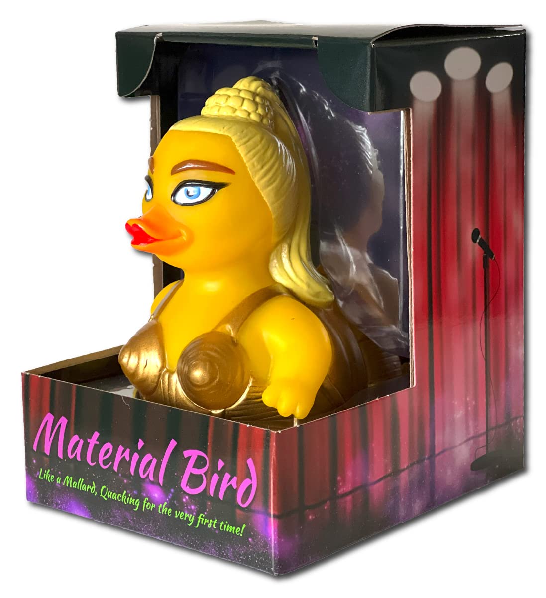 Celebriducks - Material Bird - Floating Rubber Ducks - Collectible Bath Toy Gift For Kids & Adults Of All Ages