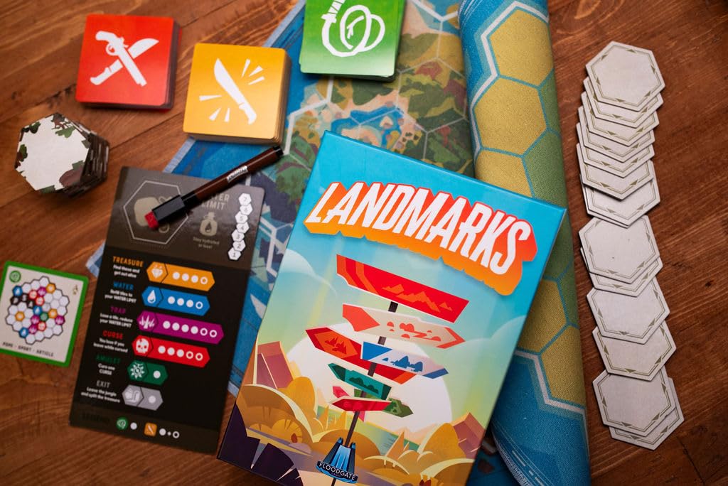 Landmarks | Cooperative Board Game For Adults And Kids | Fun Game For Family Game Night | Word Association Party Game | Ages 10