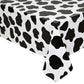 2 Pcs Cow Print Tablecloth Cow Plastic Table Cover 87 x 51 Inches Farm Animal Party Tablecovers for Cow Theme Birthday Party Sup