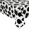2 Pcs Cow Print Tablecloth Cow Plastic Table Cover 87 x 51 Inches Farm Animal Party Tablecovers for Cow Theme Birthday Party Sup