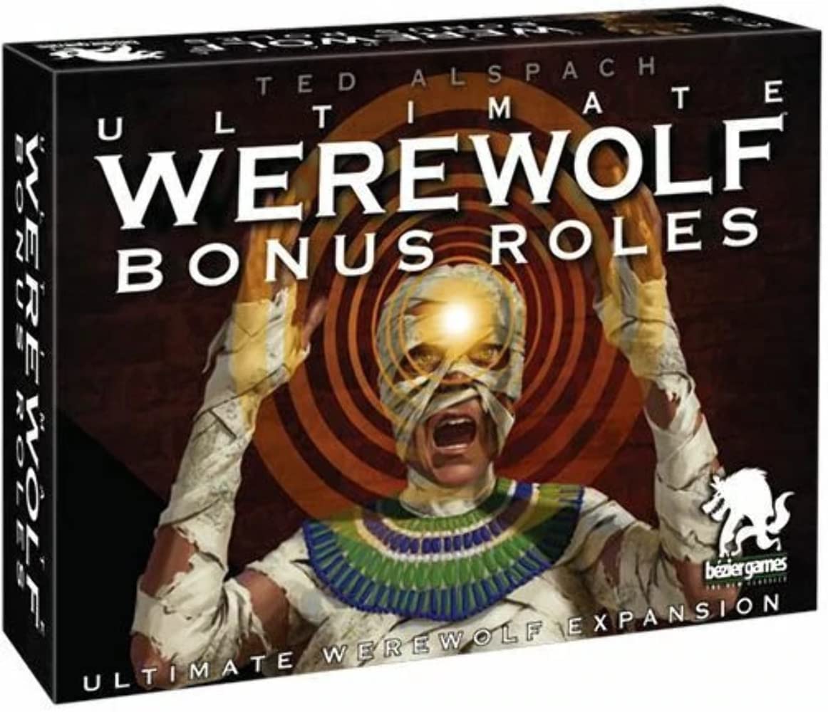 Bezier Games Ultimate Werewolf Bonus Roles Party Game - Fast-Paced Social Deduction, Hidden Roles, Cardboard, Model UWBRBEZ