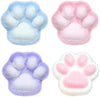4 Pcs Taba Squishy Paw,Cute Fufu Cat Squishy Stress Relief Fidget Toys For Adults, Party Favor Gift