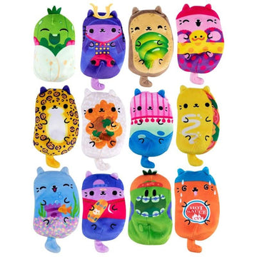 Cats Vs Pickles - Mystery Bags - 4'' - 12Pk New Limited Exclusive Release Set- Gold Wave - Bean Filled Plushies! (Cvp1029-3)