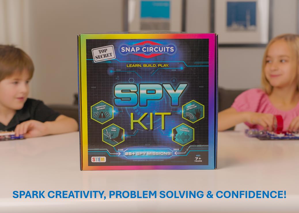 Snap Circuits Spy Kit | 25+ Activities | STEM Educational Toy for Kids 7 +