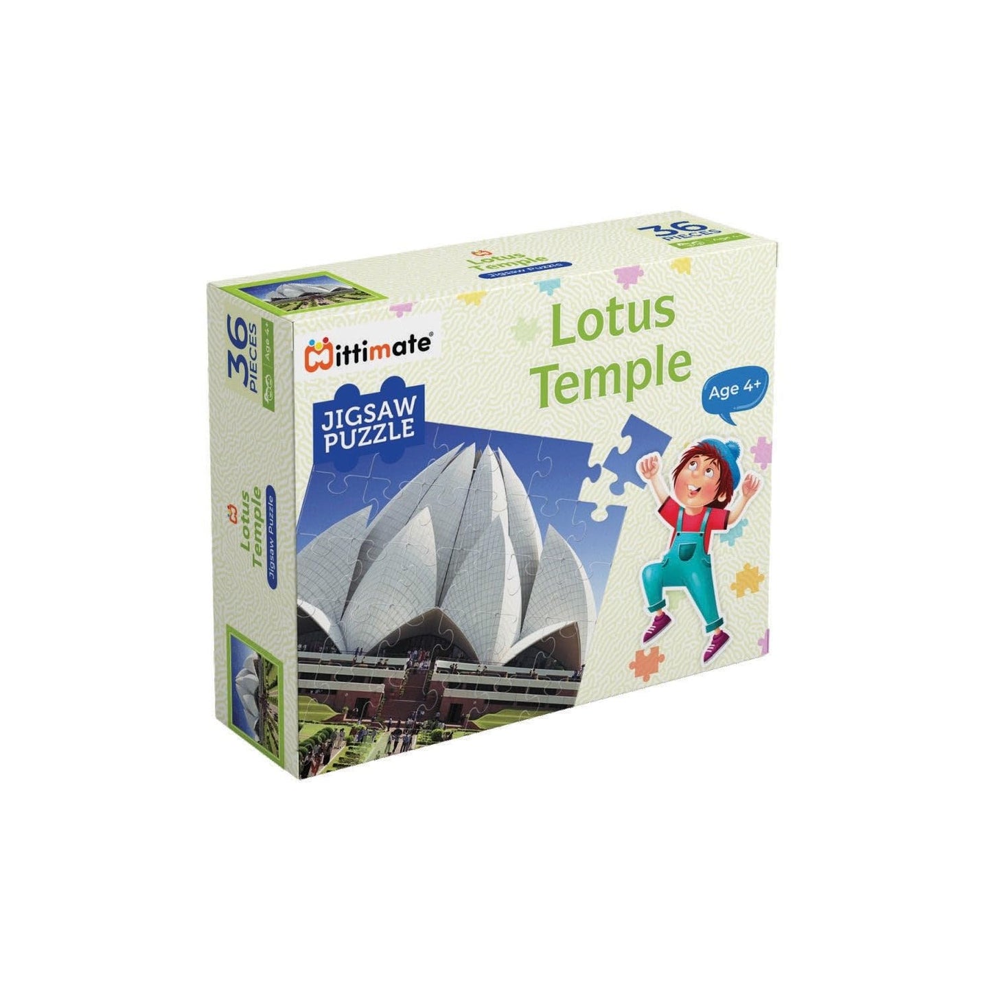 Mittimate Lotus Temple Jigsaw Puzzle Game For Kids Age 4 To 6 Old I 36 Pieces Puzzle Toy I Birthday Gift For Children