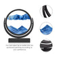 E-Shidai Moving Sand Art Picture In Motion Round Glass 3D Deep Sea Landscape, Dynamic Sand Art Sandscapes, Sensory (12In, Blue)