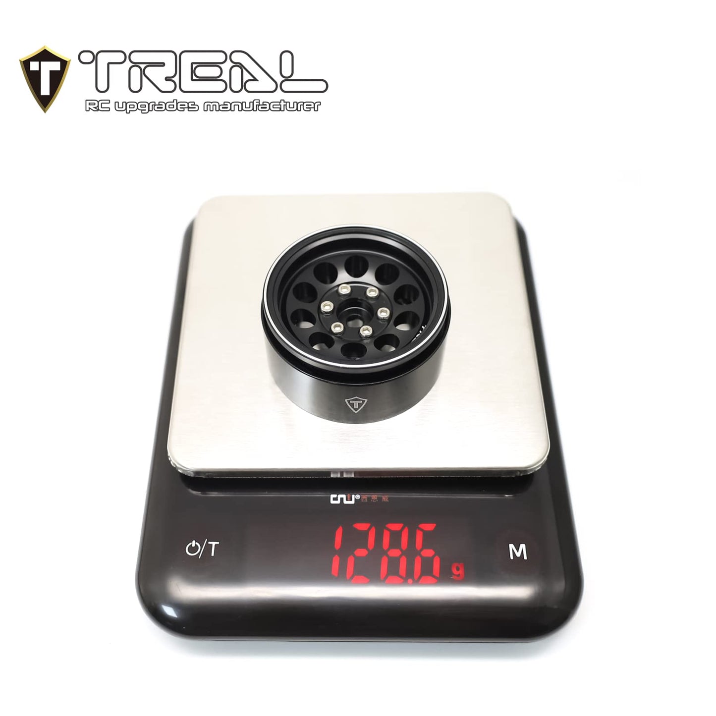 Treal Rc Wheels 4Pcs 1.9 Inch Beadlock Rc Rims Set For 1:10 Rc Crawler Compatible With Axial Scx10 Scx10 Ii 90046 Scx10 Iii Trx4